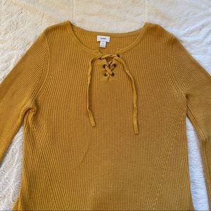 Old Navy Gold/Mustard Knit Sweater
